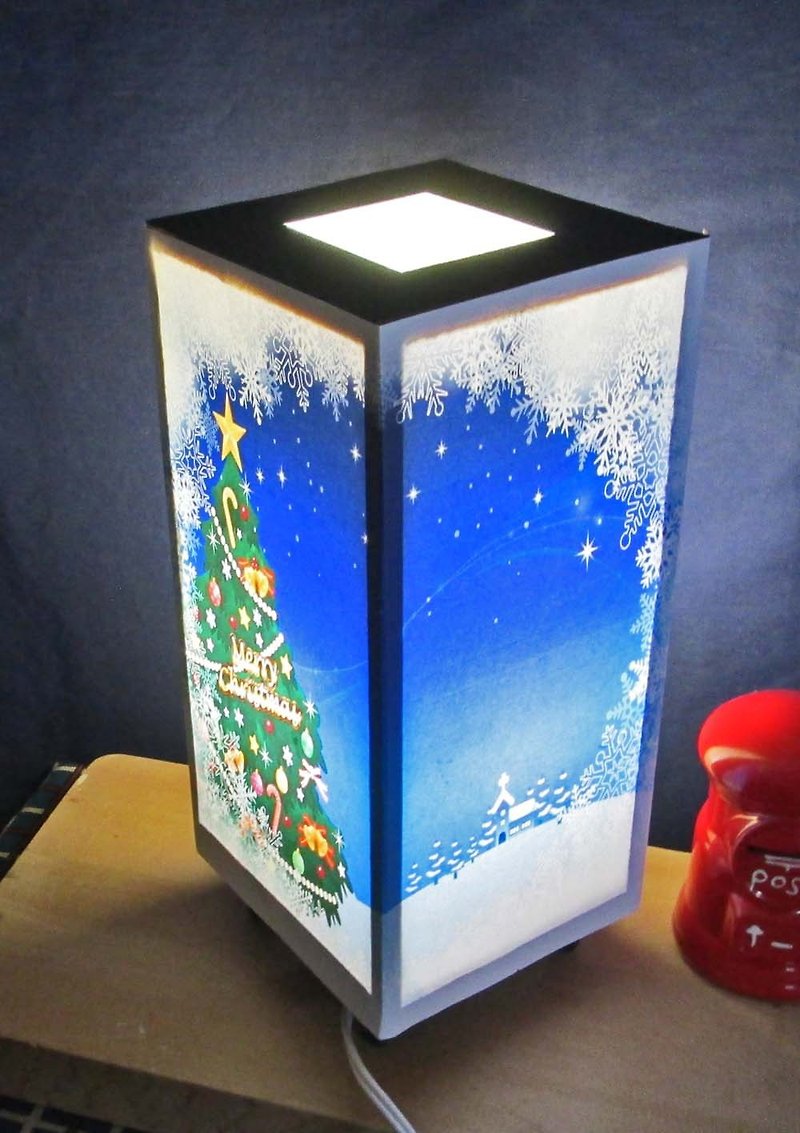 聖夜の雪の音　豆形・LED　飾りライトスタンドの醍醐味を!! - 燈具/燈飾 - 木頭 金色