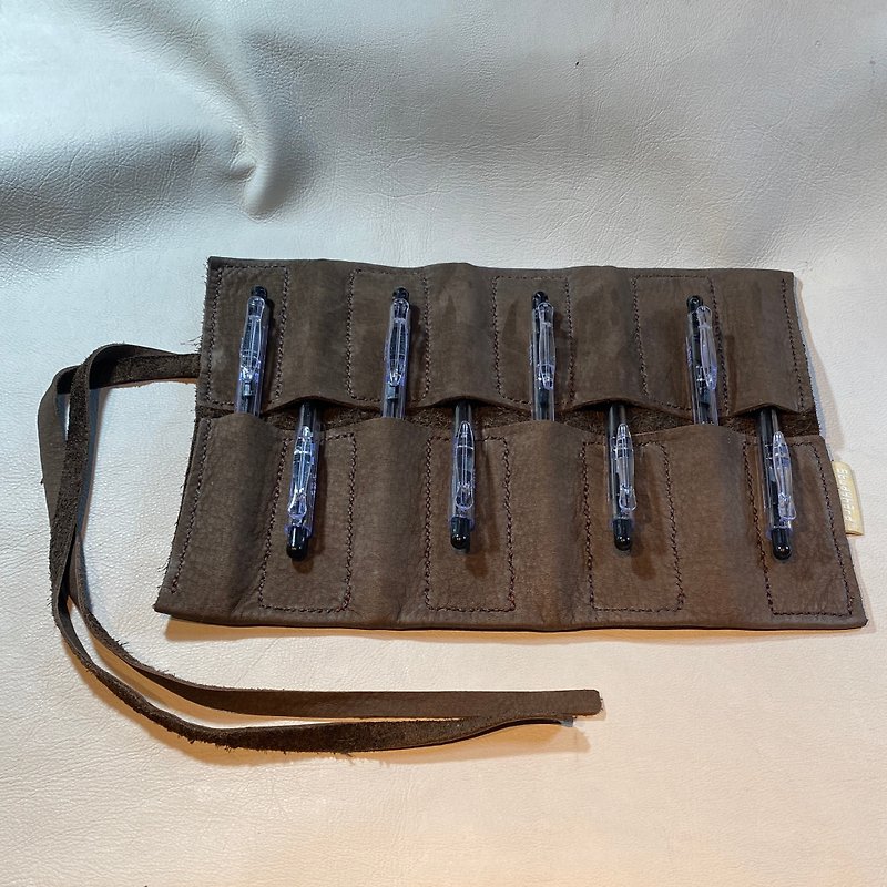 Tool Roll_Variety Brown - กล่องดินสอ/ถุงดินสอ - ผ้าฝ้าย/ผ้าลินิน สีนำ้ตาล