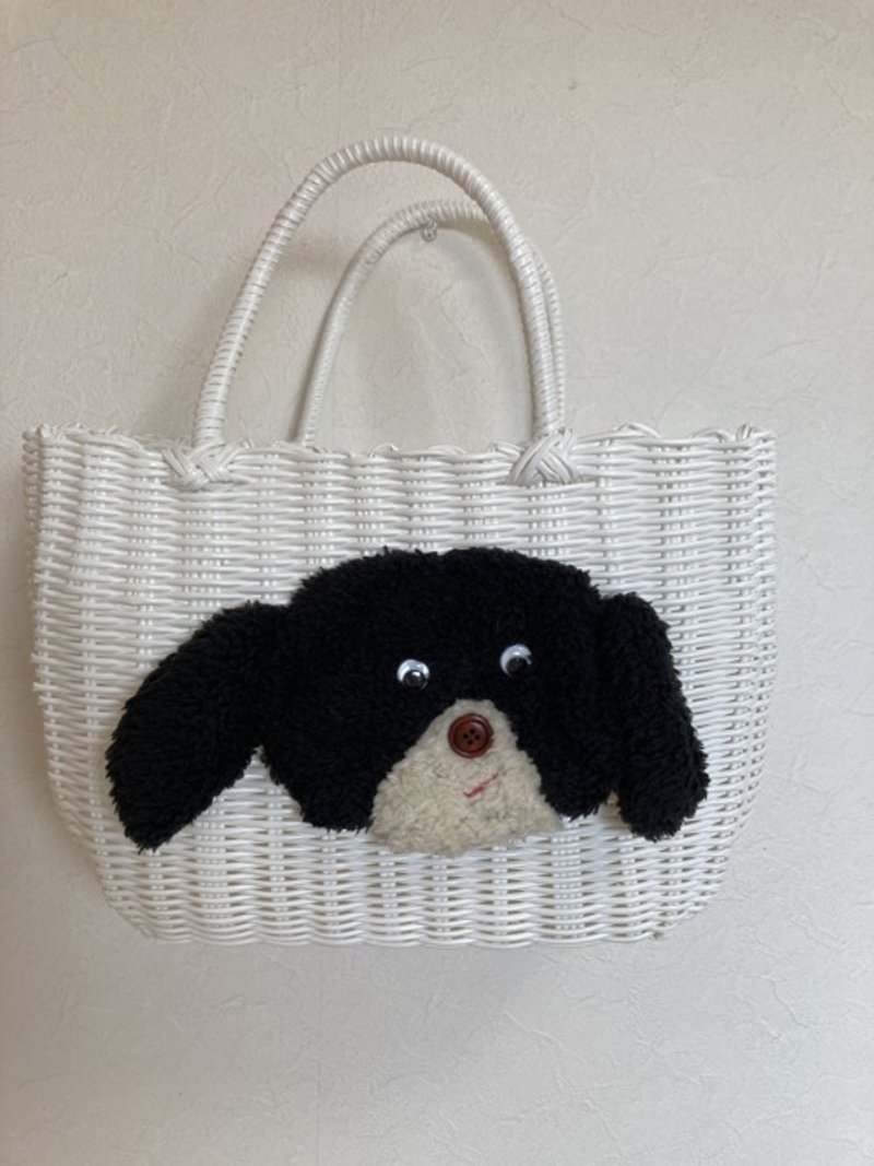 Basket Bag Dog① - Handbags & Totes - Cotton & Hemp 