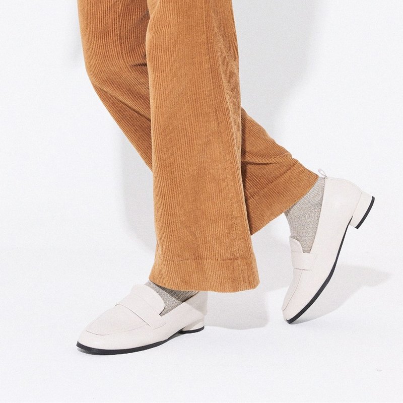PRE-ORDER Rizy Stitch Minimal Loafer -UA9051IV - 女皮鞋 - 其他材質 