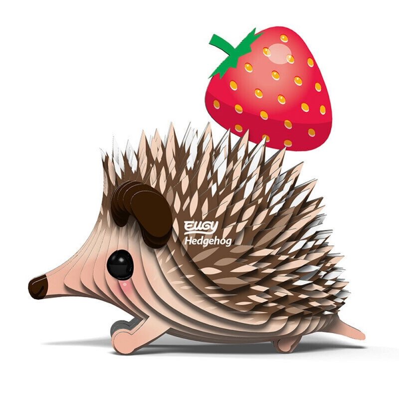 EUGY 3D Cardboard Kit Set Model - 026 Hedgehog - Puzzles - Paper Brown