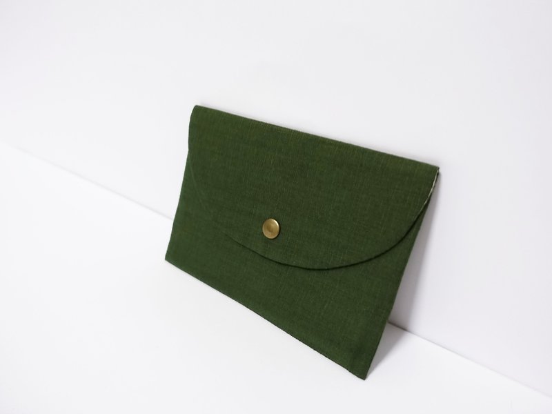Envelope bag with green tea - Toiletry Bags & Pouches - Cotton & Hemp Green