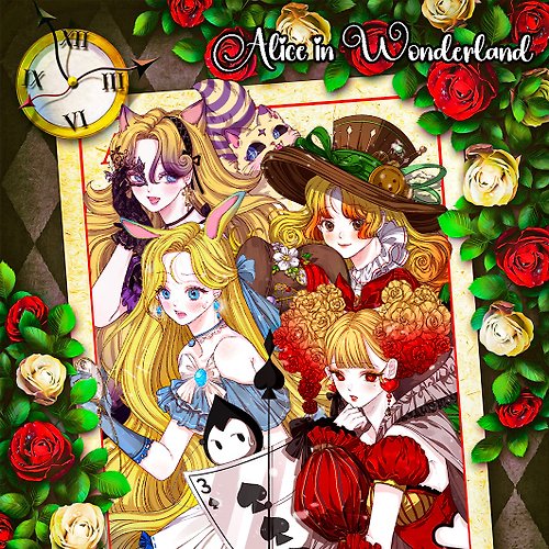 SHY GIFT SHOP Alice in Wonderland (cheshire cat,queen of heart,mad hatter,white rabbit)