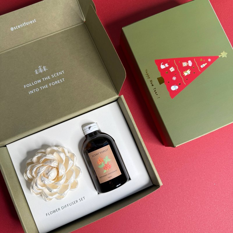 【聖誕禮物包裝】2025聖誕節 - 天然精油香氛花 - 共13款 - 香氛/精油/擴香 - 植物．花 卡其色