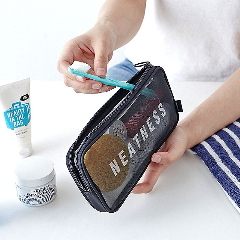 韓國ithinkso透視小物包MONO POUCH(M) 旅遊 小物存放 3C週邊 化妝包 - 化妝袋/收納袋 - 聚酯纖維 