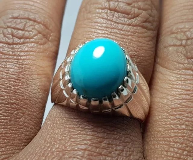 13.5号 ターコイズ　sterling 銀　リング　指輪　メンズ　高級石 ターコイズ シルバーリング 指輪 メンズ ネイティブ