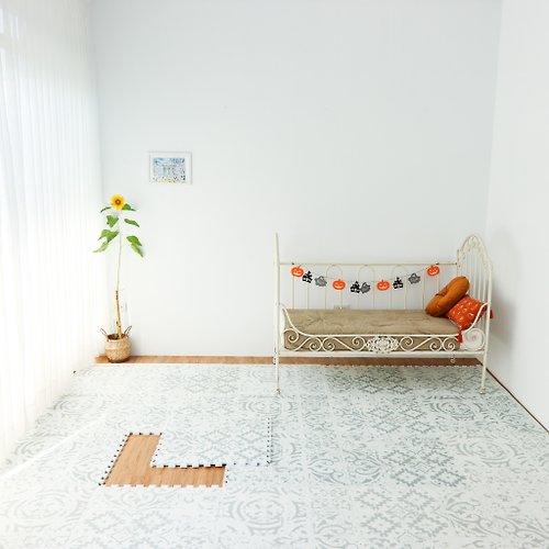 PLAYZU 歐美設計地墊 Playzu| 摩洛哥花紋巧拼地墊地毯地墊歐美風格地墊-迷霧之影