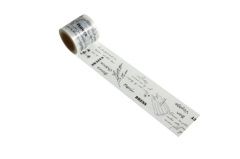 【ハウスガールYOJOTAPE】ヘルステープ：YJK-04 - マスキングテープ - 防水素材 ホワイト