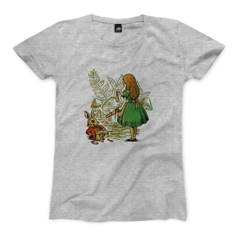 Rabbit's foot - deep melange - Women's T-Shirt - เสื้อยืดผู้หญิง - ผ้าฝ้าย/ผ้าลินิน 