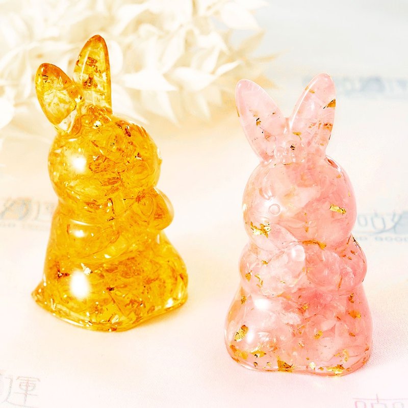 Aogang Energy Lucky Rabbit, Fate Rabbit (including consecration)│Focus on your thoughts│Gathering fortune, peach blossoms - Items for Display - Gemstone White