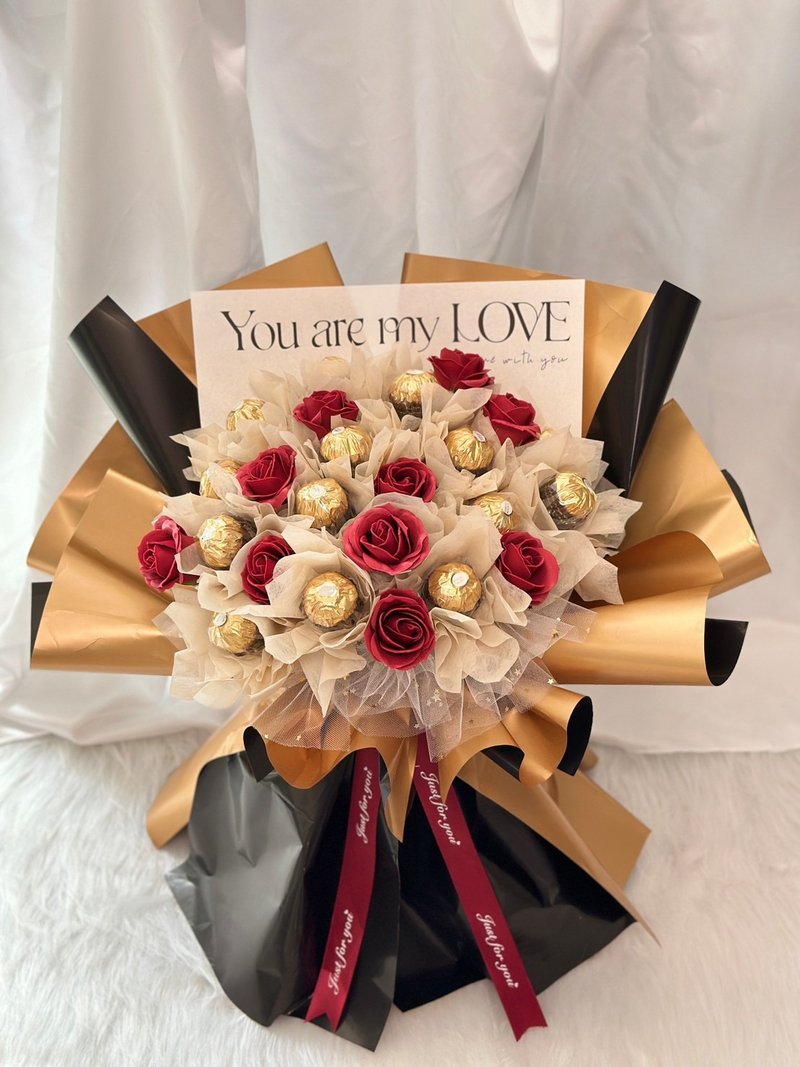 【WS │金莎花束】大花束 情人節花束 求婚花束  金莎花束 七夕 - 乾燥花/永生花 - 植物．花 