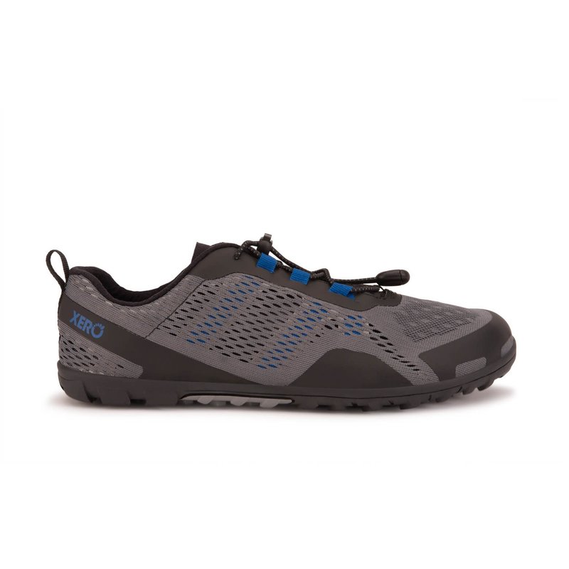 【Xero】Aqua X Sport Steel - 赤足水陸兩用跑鞋-鐵灰/藍-男 - 男運動鞋/球鞋 - 其他材質 灰色