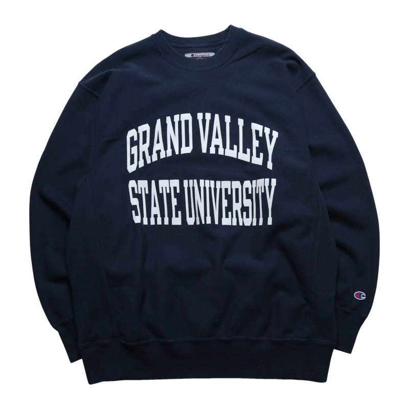 Champion REVERSE WEAVE Grand Valley State University sweatshirt - เสื้อฮู้ด - วัสดุอื่นๆ สีน้ำเงิน