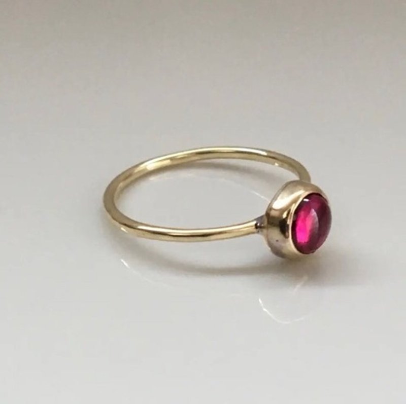 真鍮リング「garnet」 - 戒指 - 其他金屬 