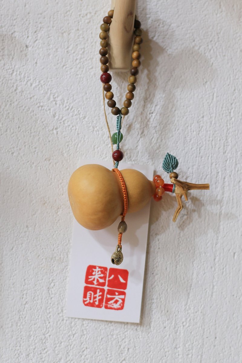 One picture, one gourd | Ready stock | Chunqiu original design, all handmade | Natural gourd hand-twisted toy - พวงกุญแจ - พืช/ดอกไม้ 