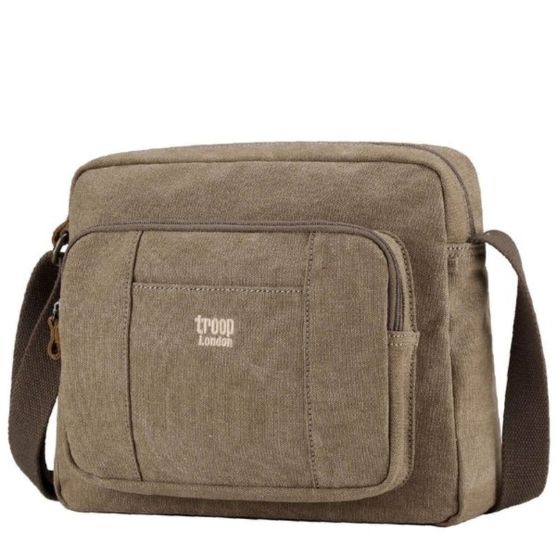 TRP0234 Troop London classic canvas crossbody bag (3 colors optional) - Messenger Bags & Sling Bags - Waterproof Material 