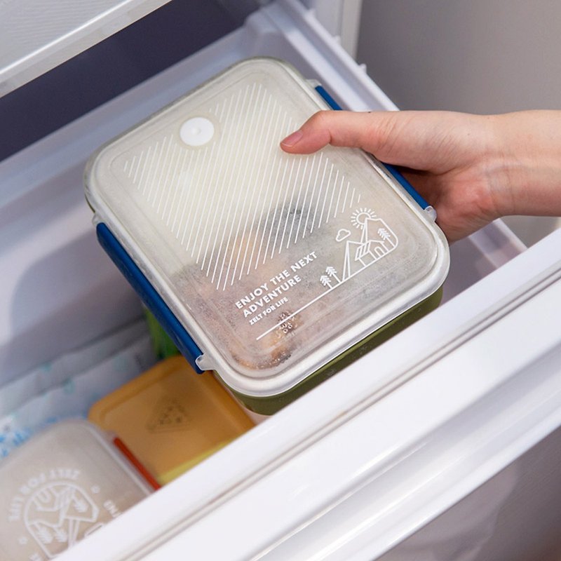 ZELT Thin Freezer Lunch Box/L-730ml (2 colors) - Lunch Boxes - Plastic 