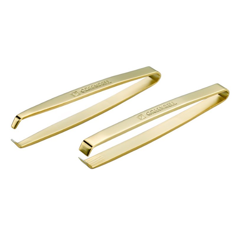 Japanese Green Bellsmith's Technique Forging Wide and Narrow Flat Mouth Golden Hair Puller Set of Two (G-2141) - อื่นๆ - สแตนเลส 