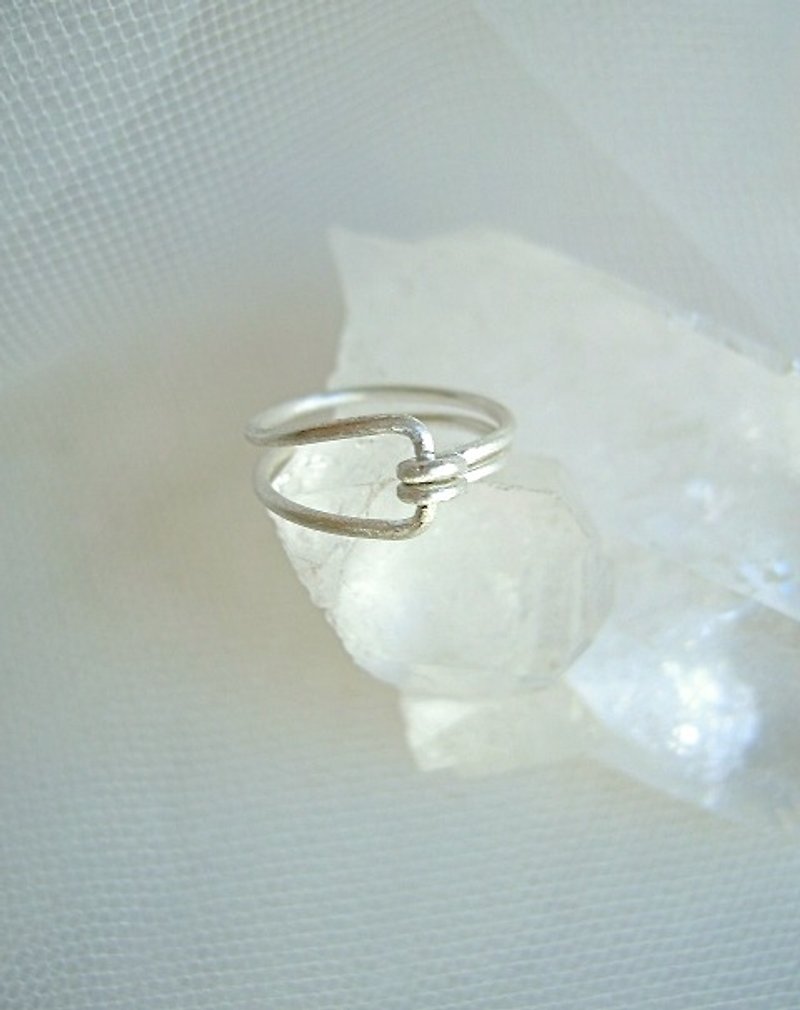 銀の約束のリング - 戒指 - 銀 銀色
