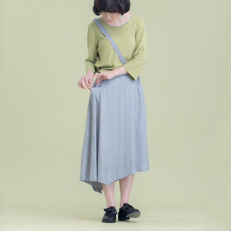 Magic gift 2way single strap culottes - Mr. Elephant - Skirts - Other Materials Gray