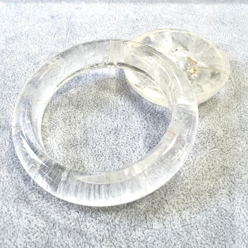 玄之水晶 白晶共生黃膠花手鐲 | 水晶 | 水晶手鐲