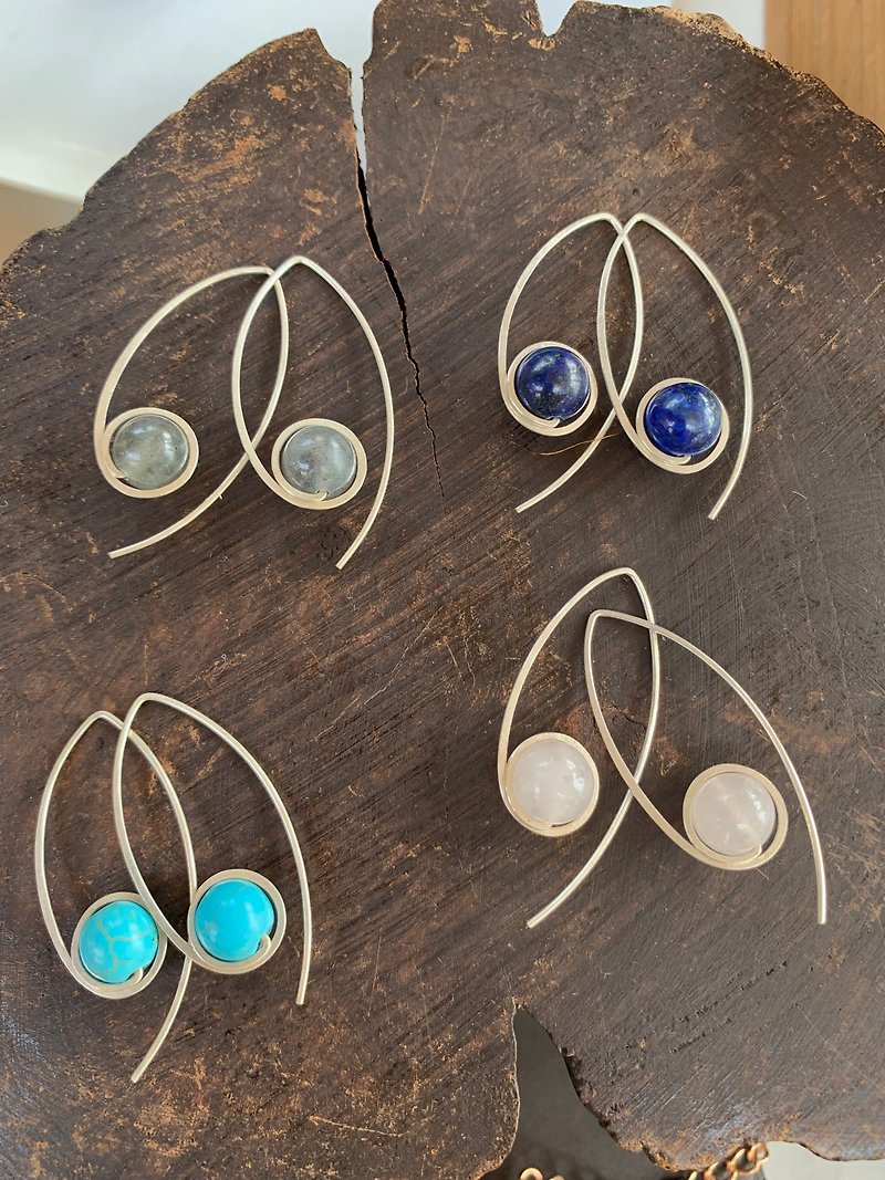 Lotus earrings - Earrings & Clip-ons - Other Metals Multicolor