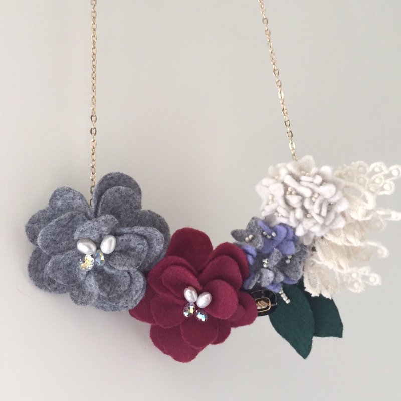 [ Bluesy Mod ] --- Bouquet necklace . 花束項鍊 (BBT7-C2) - 項鍊 - 其他材質 