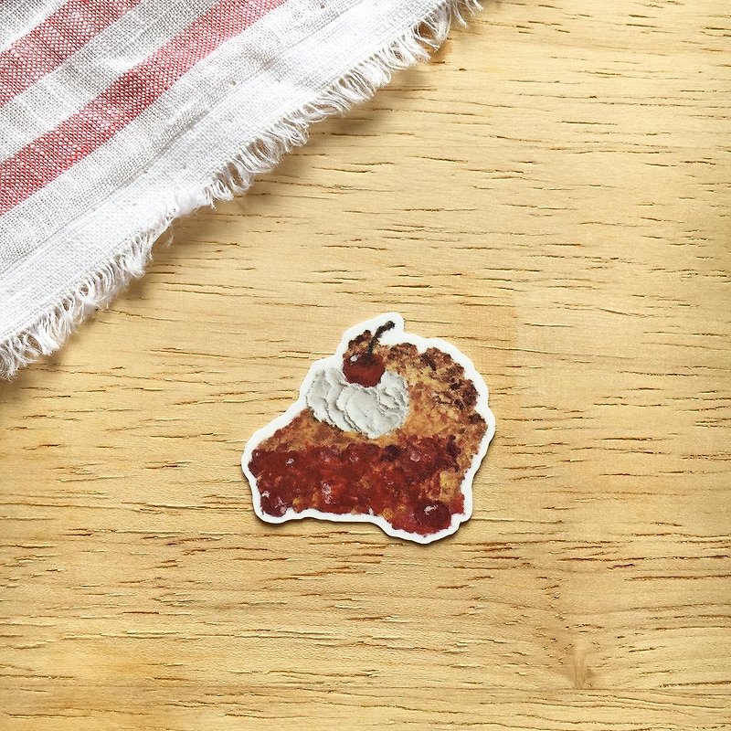 Cherry pie sticker - 貼紙 - 紙 