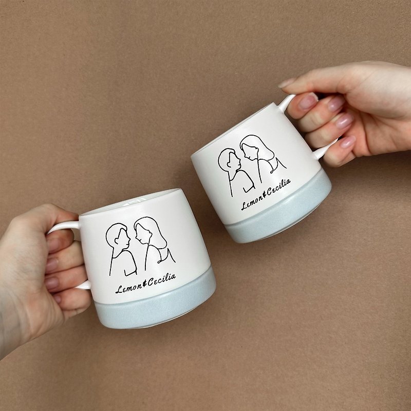 Anniversary gifts | Ceramic mugs, customized portrait commemorative gifts, business gifts, niche and exquisite - Cups - Porcelain 