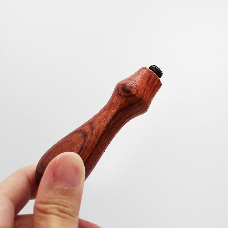 Universal rosewood wooden handle for fire lacquer seal (excluding seal head) - Stamps & Stamp Pads - Wood Brown