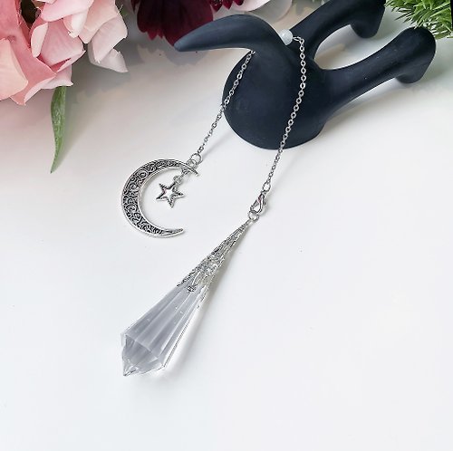 OLINA DESIGN歐林娜設計 靈擺第一專業品牌 天然頂級淨透白水晶 靈擺 項鍊 水晶 吊墜