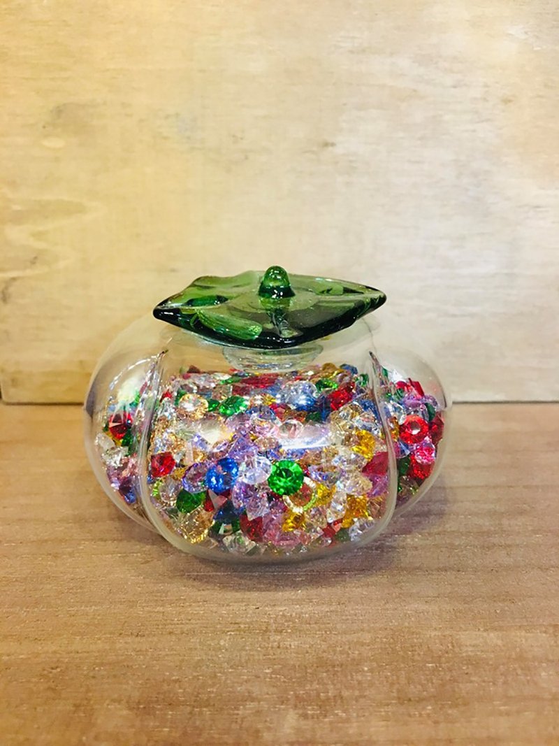 水晶玻璃 彩鑽柿子 事事賺錢 擺飾 - 擺飾/家飾品 - 琉璃 
