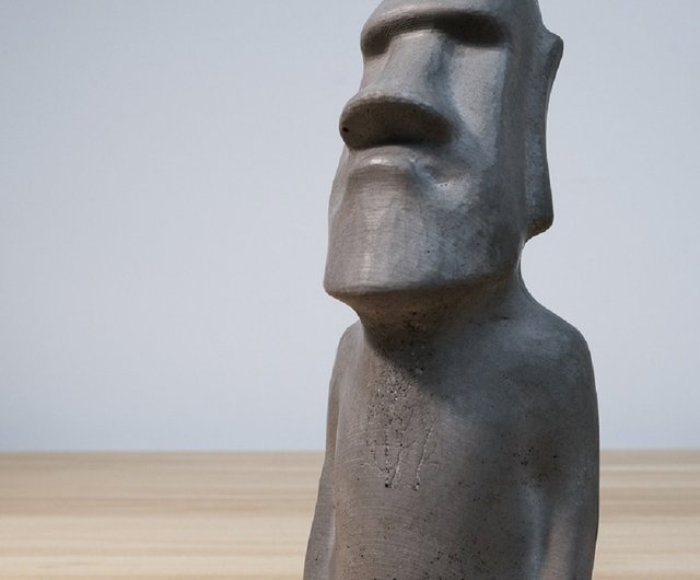 Easter Island Stone Statue Ii New Version Moai Cement Ornaments Aquarium Fish Tank Garden Landscaping Qishe Design Items For Display I Moai Cement Ornaments Aquarium Fish, Moai Garden Statues Australian Open