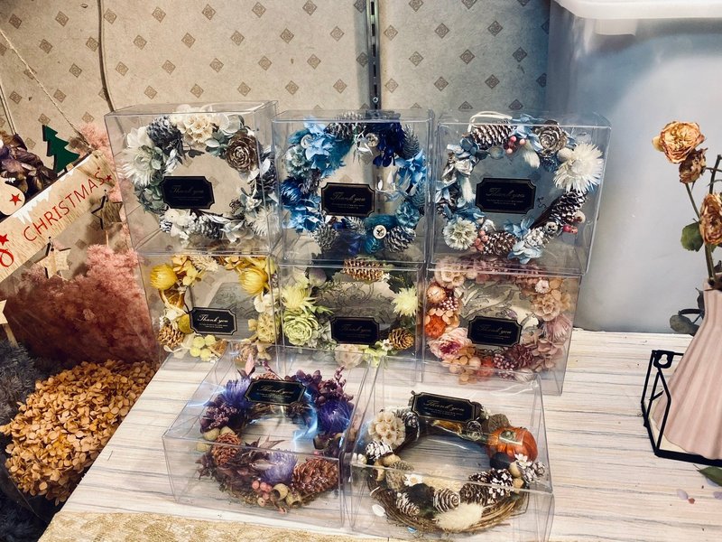 永生小花圈掛飾 - 擺飾/家飾品 - 其他材質 多色