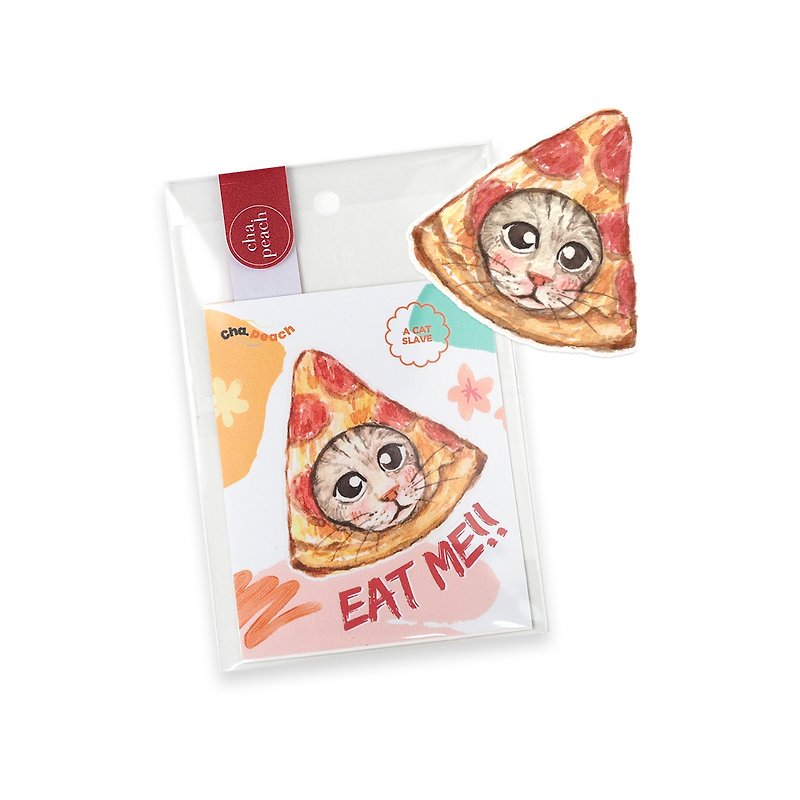 Other Materials Stickers Red - Eat me - Sticker Di-cut Water color Painting Print on PCV Waterproof