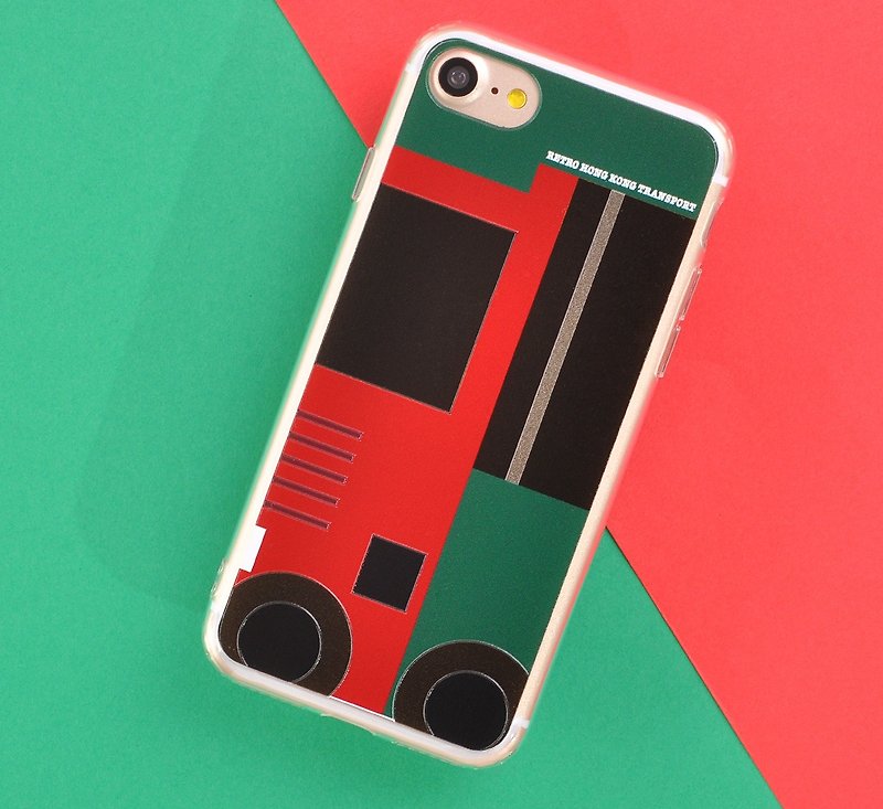 Retro Means of Transports in Hong Kong Style Designe iPhone 8 / iPhone 8 Plus - Phone Cases - Plastic Green