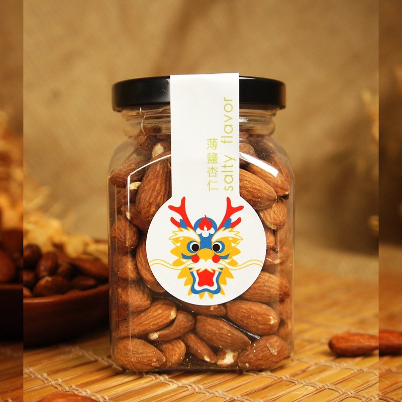 Afternoon snack light│Low-temperature baking thin-salt almonds (170g/can) - ถั่ว - อาหารสด 