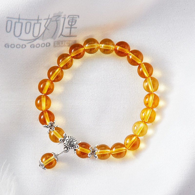 Full of Wish Citrine Bracelet -  (Consecration included) Bring Fortune - สร้อยข้อมือ - คริสตัล สีเหลือง