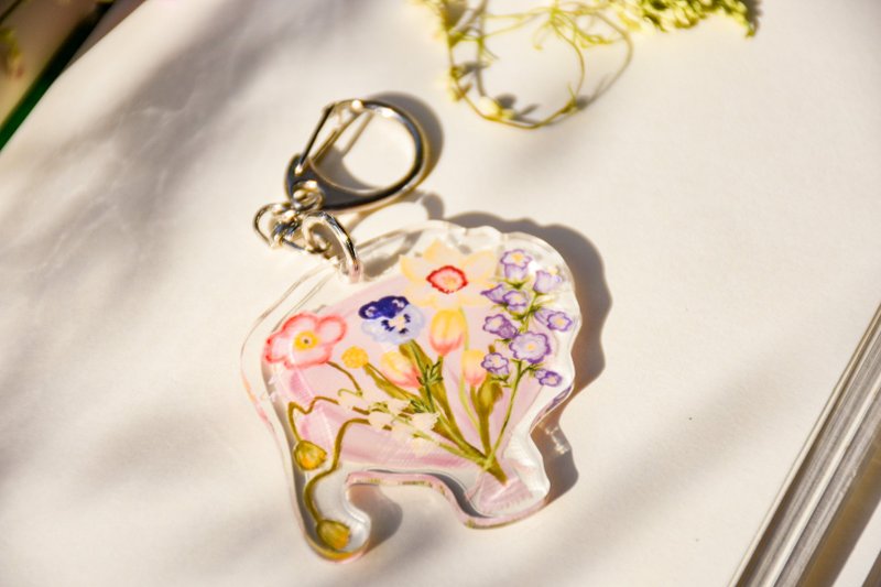 Bunch of flower — keychain - พวงกุญแจ - อะคริลิค หลากหลายสี