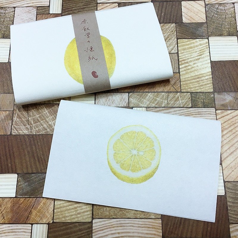 Classiky x Sekihandou Kaishi (Washi) 【Lemon (29922-08)】 - ผ้ารองโต๊ะ/ของตกแต่ง - กระดาษ ขาว