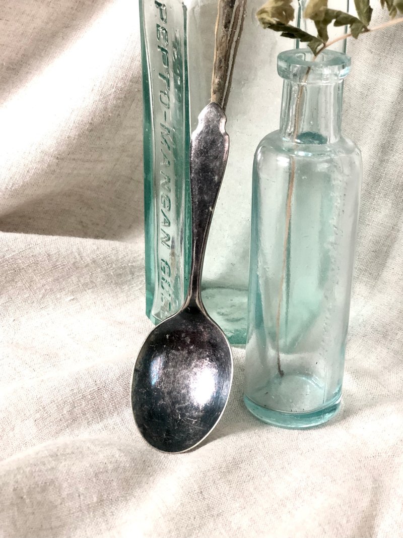 美國早期鍍銀兒童湯匙 - 刀叉/湯匙/餐具組 - 銀 