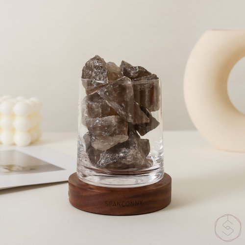 SPANCONNY 飾品控 健康舒緩 | 茶水晶 | 水晶氣氛燈