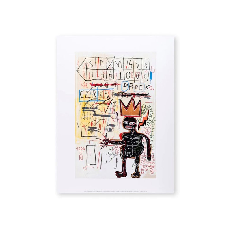 【藝術掛畫】Jean-Michel Basquiat  | 第二根弦 With Strings - 海報/掛畫/掛布 - 紙 