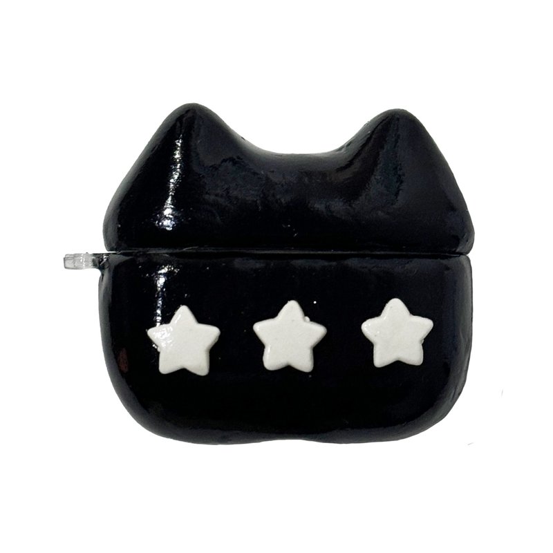 Star car airpod case - ที่เก็บหูฟัง - ดินเหนียว สีดำ