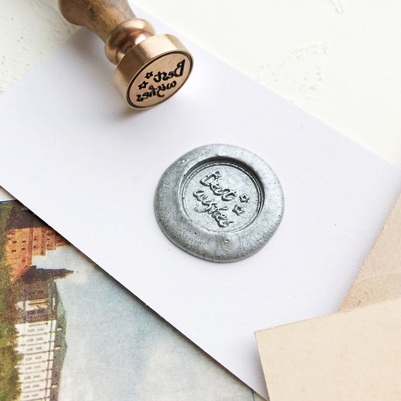 Sealing Wax Seal Gift Box | Best Wishes - Stamps & Stamp Pads - Other Metals Gold