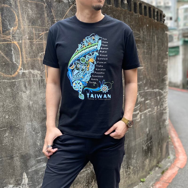 原住民圖騰 / 原住民元素經典短袖T恤 / 純棉台灣製 Taiwan - 男 T 恤 - 棉．麻 