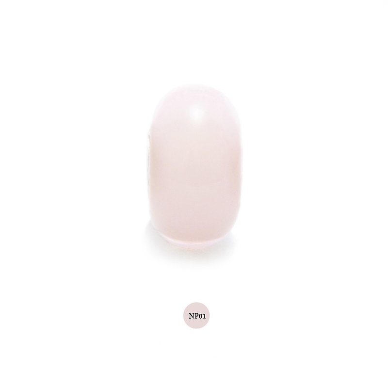 ニコニコビーズコードNP01 - ブレスレット - ガラス ピンク