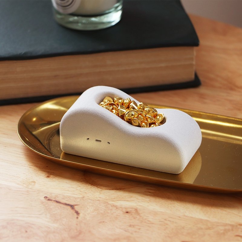 懵懵 金飯糰 I 小久淘 雲形水泥器皿 - 擺飾/家飾品 - 其他材質 灰色