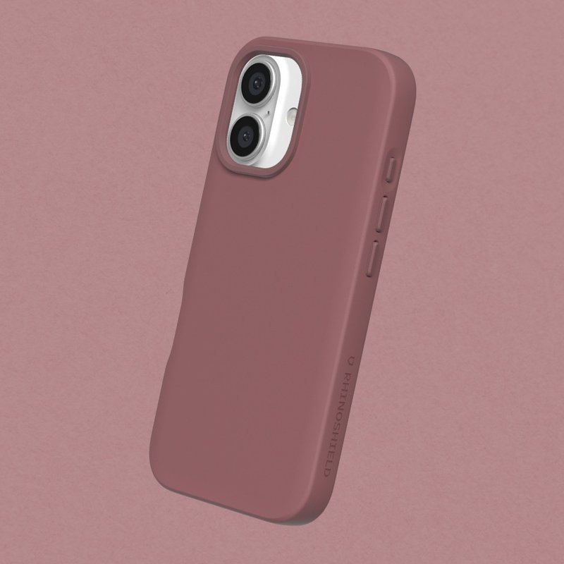 SolidSuit classic anti-fall phone case/dark purple for iPhone 16 series - เคส/ซองมือถือ - พลาสติก สีแดง