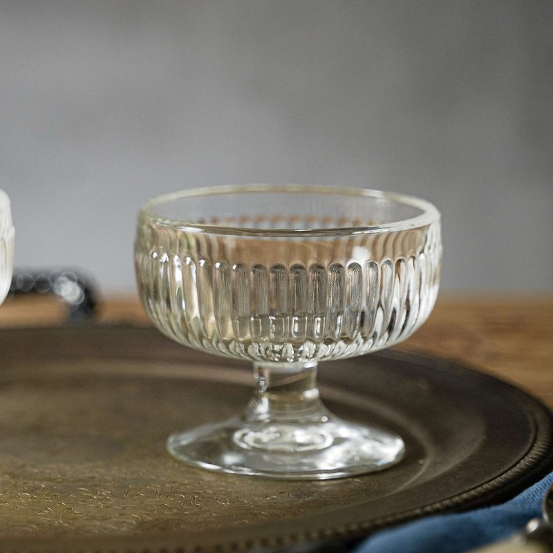 タヒチガラスアイスクリームカップ - グラス・コップ - ガラス 透明